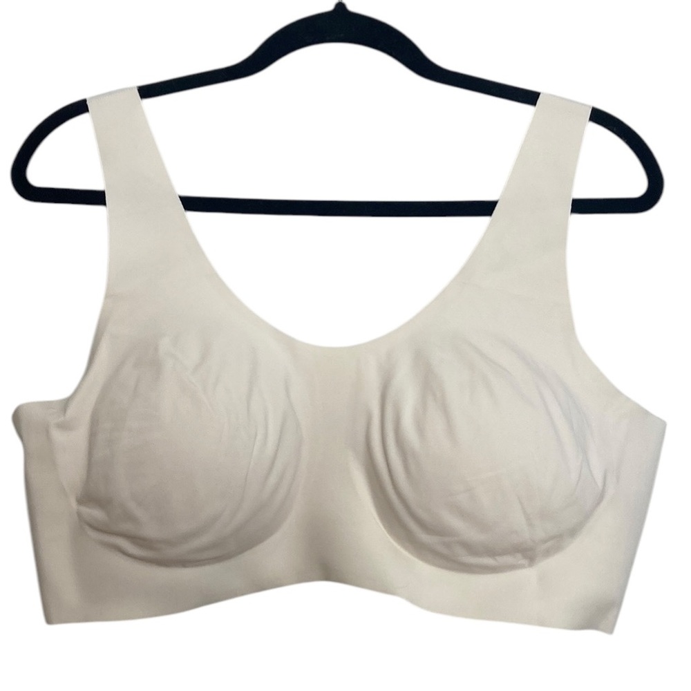 Knix Luxelift Pullover Bra Womens XXXL Ivory Cream Wireless Wide Strap Tank